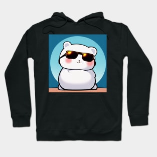 Anime Cute Polar Bear with Sunglass Hoodie